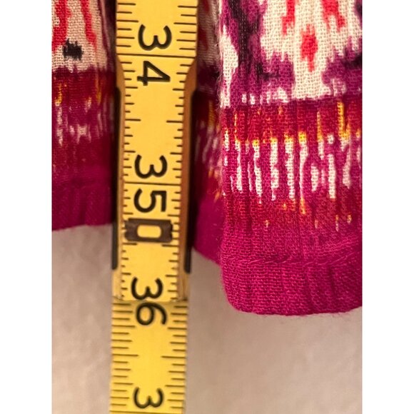 chaudry kc XL Crinkle Peasant Gipsy Skirt Orange/Pink/Yellow Boho Y2K Career - Picture 8 of 15